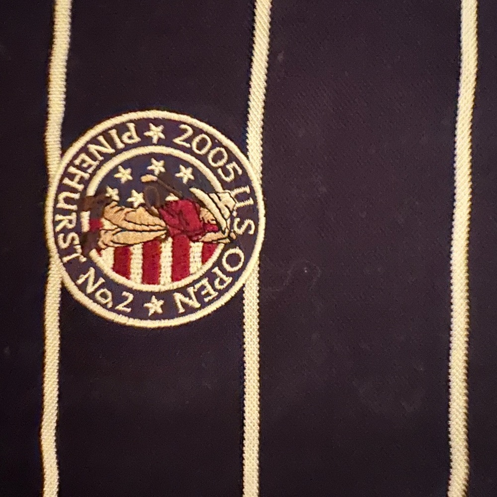 golf shirt bundle.  Red, navy stripe US Open shirt. unworn without tags.